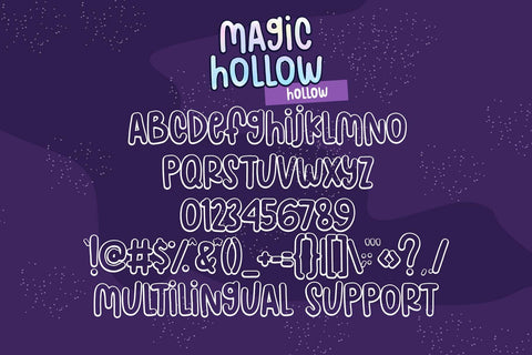 Magic Hollow Font Font Dm Letter Studio 