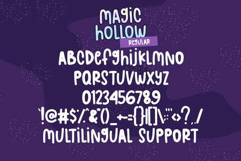 Magic Hollow Font Font Dm Letter Studio 