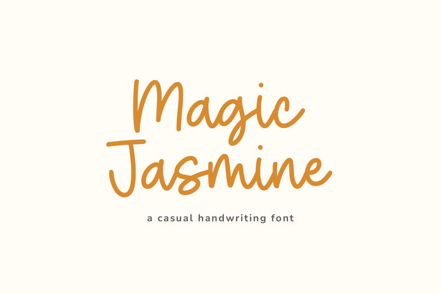 Magic Jasmine - Casual Handwriting Font Font Timur type 