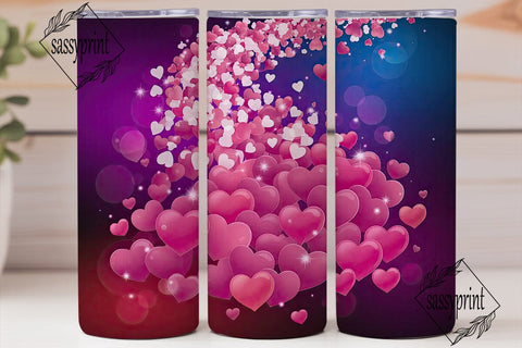 Magic Love Hearts 20oz Tumbler Design Sublimation sassyprint 