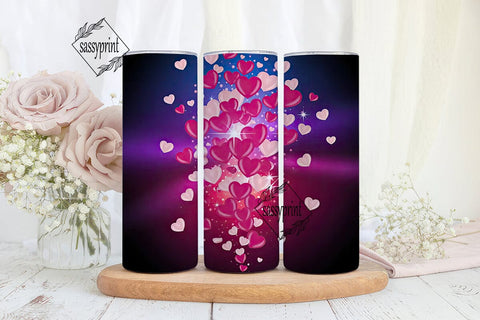 Magic Love Hearts 20oz Tumbler Design Sublimation sassyprint 
