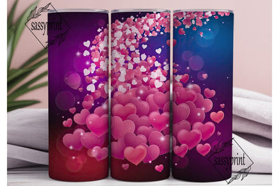 Magic Love Hearts 20oz Tumbler Design Sublimation sassyprint 