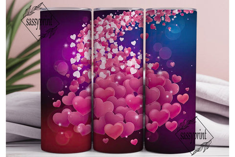 Magic Love Hearts 20oz Tumbler Design Sublimation sassyprint 