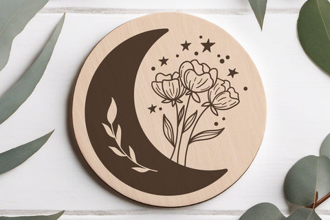 Magic Moon SVG Bundle | Witchy Celestial Moon Phases SVG Tafti Art 