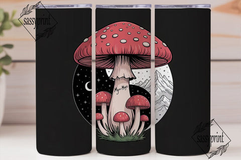 Magic Mushroom Yin Yang 20oz Tumbler Sublimation sassyprint 
