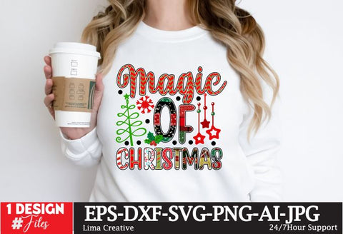 Magic Of Christmas Sublimation PNG, Christmas Sublimation Design, Christmas SVG ,Christmas SVG Cut File,Christmas Clip Art ,Chriustmas T-shirt Design Sublimation Insomnia Std 
