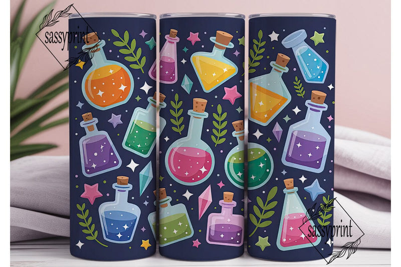 Magic Potion Tumbler Wrap Sublimation sassyprint 