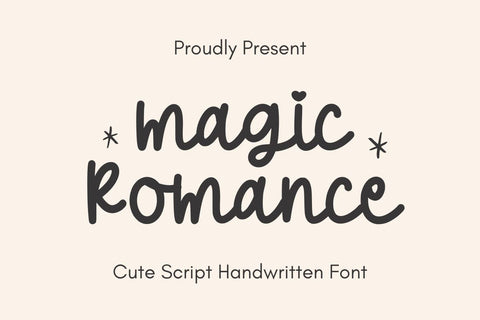 Magic Romance - Cute Handwritten Font Font Masyafi Studio 