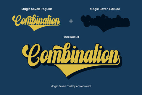 Magic Seven Font ahweproject 