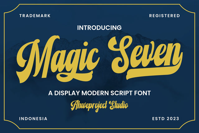Magic Seven Font ahweproject 