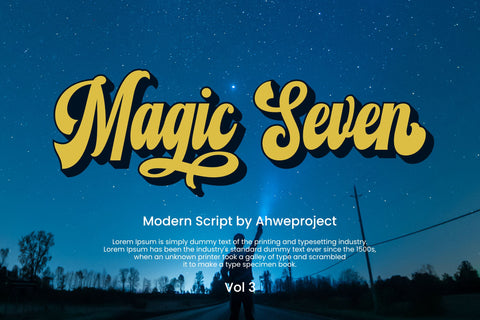 Magic Seven Font ahweproject 