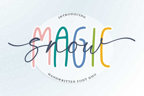 Magic snow Font Studio Rhd Store 