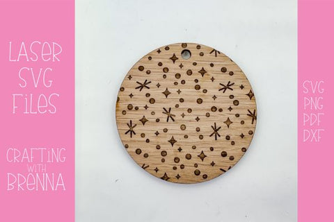 Magic Snow Ornament Laser SVG File SVG Crafting With Brenna 