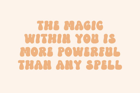 Magic Spirit - Groovy Bubble Font Font Masyafi Studio 
