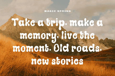 Magic Spring Font Mozarella 