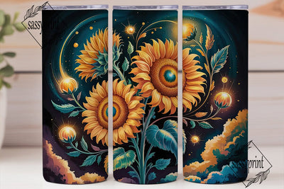 Magic Sunflower 20oz Tumbler Wrap Sublimation sassyprint 
