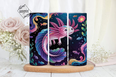 Magical Axolotl 20oz Tumbler Wrap Sublimation sassyprint 