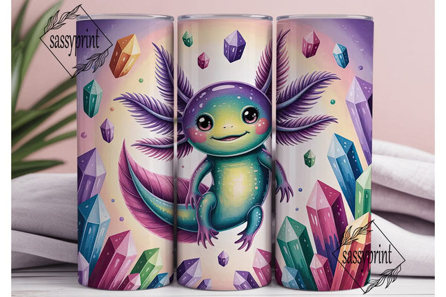 Magical Axolotl 20oz Tumbler Wrap Sublimation sassyprint 