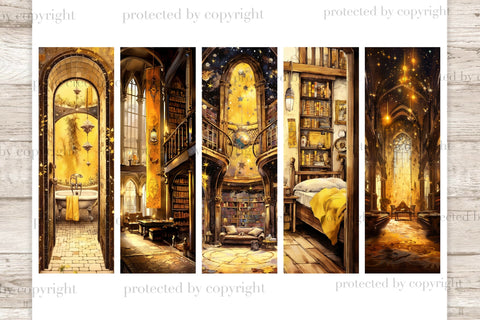 Magical Bedroom Printable | Bookmarks Sublimation SVG GlamArtZhanna 