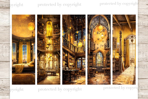 Magical Bedroom Printable | Bookmarks Sublimation SVG GlamArtZhanna 