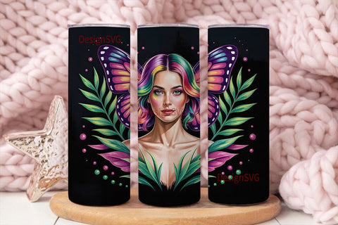 Magical Black Woman 20oz Tumbler Wrap Sublimation DesignSVG 
