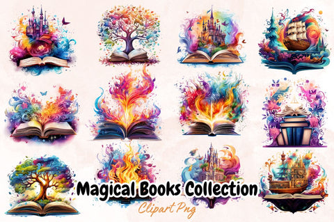 Magical Books Collection Sublimation Bundle Sublimation Designangry 