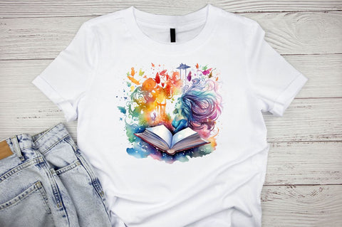 Magical Books Watercolor Sublimation Bundle Sublimation Designangry 