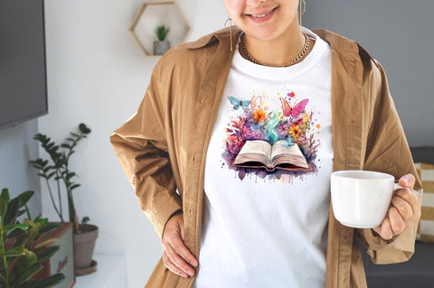 Magical Books Watercolor Sublimation Bundle Sublimation Designangry 