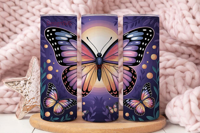 Magical Butterfly 20oz Tumbler Wrap Sublimation DesignSVG 