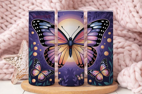 Magical Butterfly 20oz Tumbler Wrap Sublimation DesignSVG 