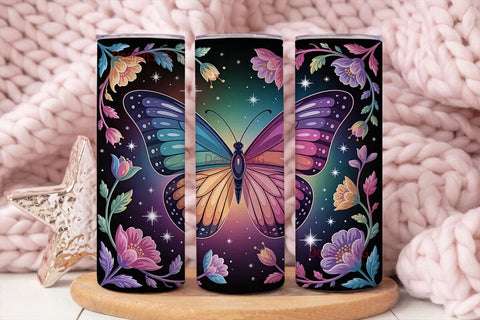 Magical Butterfly 20oz Tumbler Wrap Sublimation DesignSVG 