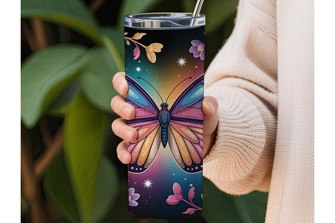 Magical Butterfly 20oz Tumbler Wrap Sublimation DesignSVG 