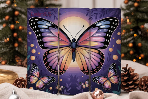Magical Butterfly 20oz Tumbler Wrap Sublimation DesignSVG 