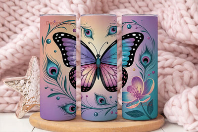 Magical Butterfly 20oz Tumbler Wrap Sublimation DesignSVG 