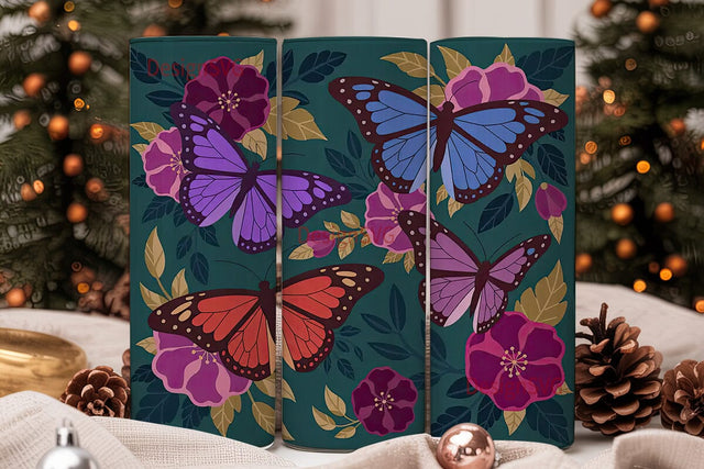 Magical Butterfly 20oz Tumbler Wrap Sublimation DesignSVG 