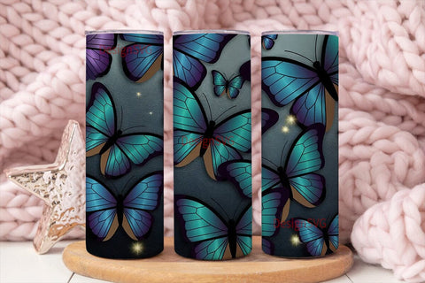 Magical Butterfly 20oz Tumbler Wrap Sublimation DesignSVG 