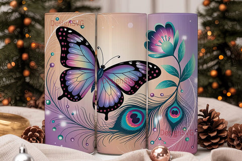 Magical Butterfly 20oz Tumbler Wrap Sublimation DesignSVG 