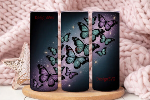 Magical Butterfly 20oz Tumbler Wrap Sublimation DesignSVG 