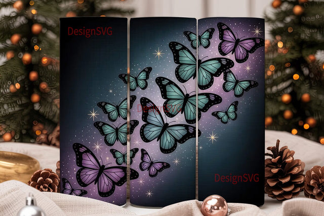 Magical Butterfly 20oz Tumbler Wrap Sublimation DesignSVG 