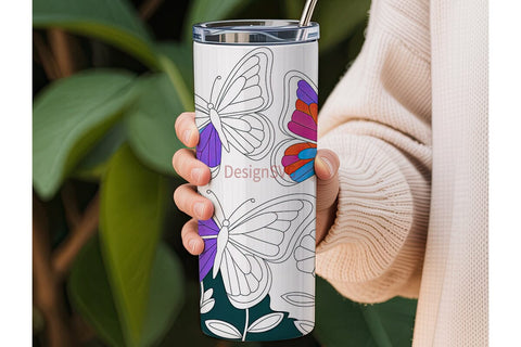 Magical Butterfly 20oz Tumbler Wrap Sublimation DesignSVG 