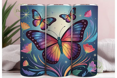 Magical Butterfly 20oz Tumbler Wrap Sublimation PixelChick 