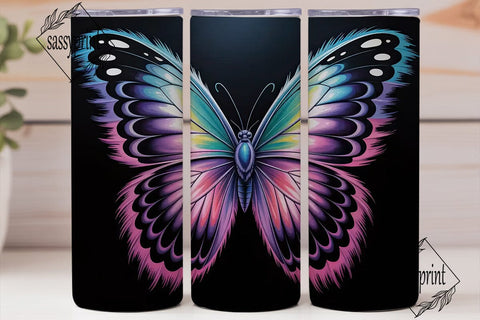 Magical Butterfly 20oz Tumbler Wrap Sublimation sassyprint 