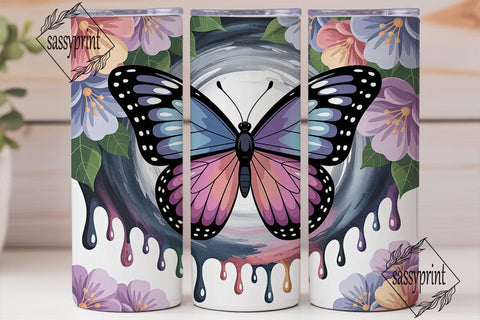 Magical Butterfly 20oz Tumbler Wrap Sublimation sassyprint 