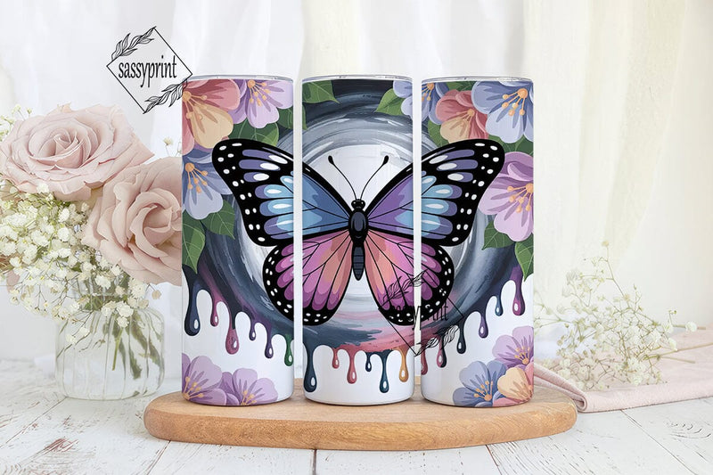 Magical Butterfly 20oz Tumbler Wrap Sublimation sassyprint 