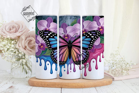 Magical Butterfly 20oz Tumbler Wrap Sublimation sassyprint 