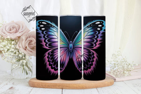 Magical Butterfly 20oz Tumbler Wrap Sublimation sassyprint 