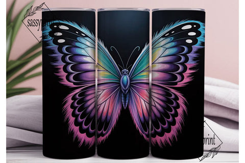 Magical Butterfly 20oz Tumbler Wrap Sublimation sassyprint 