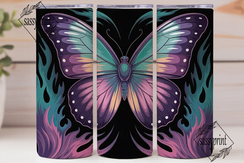 Magical Butterfly 20oz Tumbler Wrap Sublimation sassyprint 
