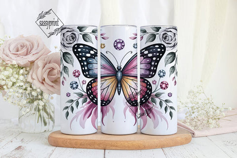 Magical Butterfly 20oz Tumbler Wrap Sublimation sassyprint 