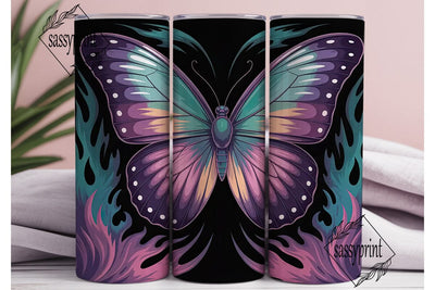 Magical Butterfly 20oz Tumbler Wrap Sublimation sassyprint 